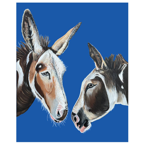 Donkey Fine Art Print – Beatrice and Sylvia
