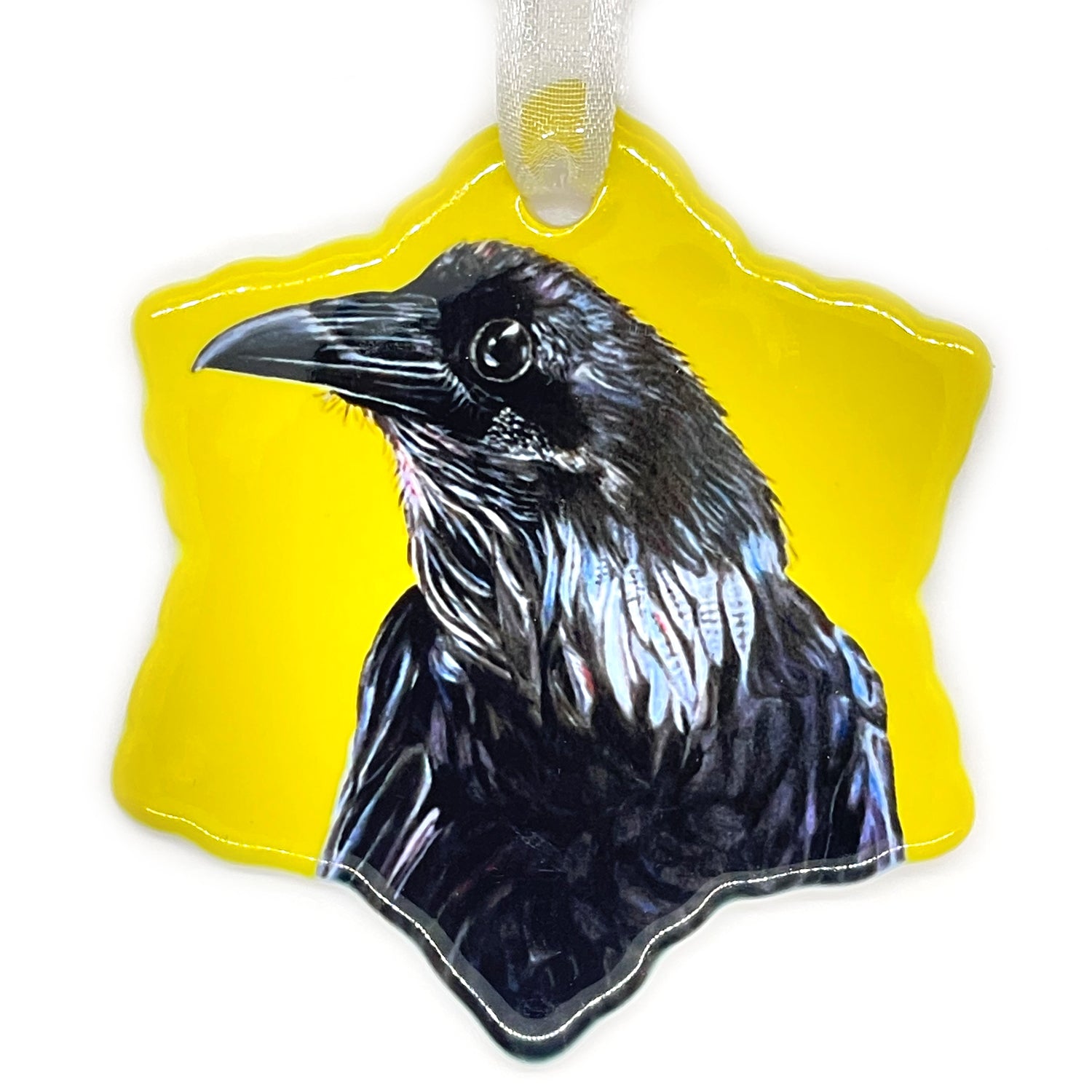 Raven Porcelain Holiday Ornament – Corax