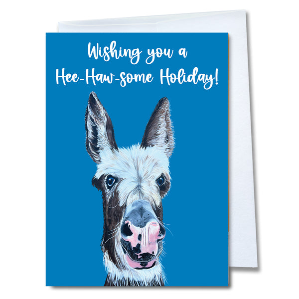 Donkey Holiday Greeting Card Pack of 4– Babe