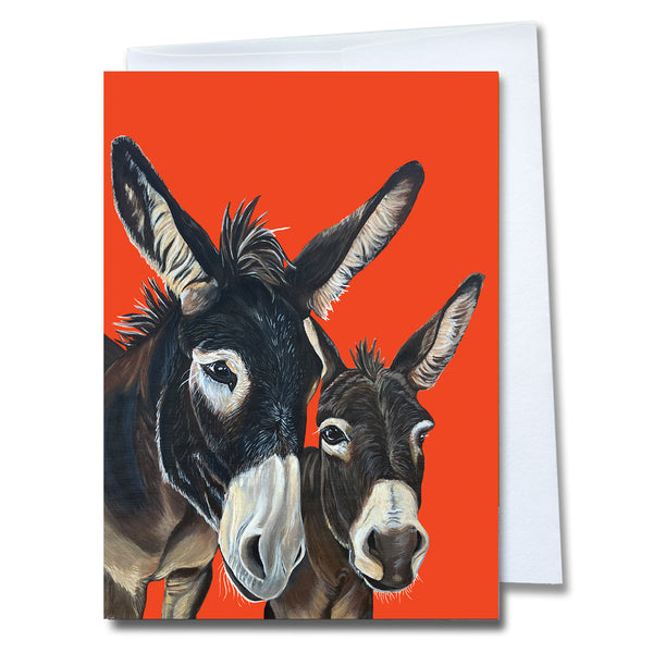 Donkey Greeting Card– Felix and Whiz Kid