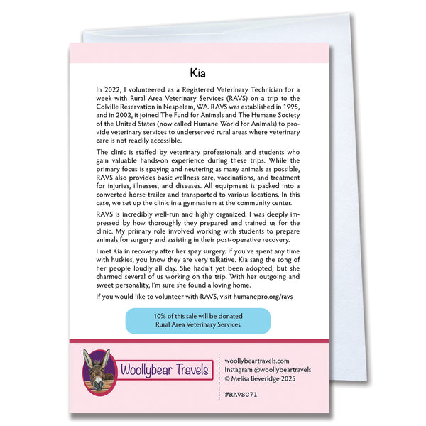 Dog Greeting Card– Kia