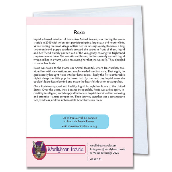 Dog Greeting Card– Roxie