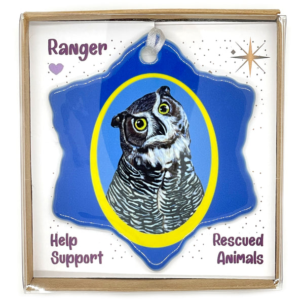 Owl Porcelain Holiday Ornament – Ranger