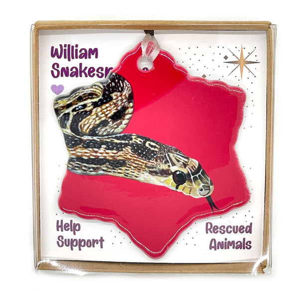 Snake Porcelain Holiday Ornament – William Snakespeare