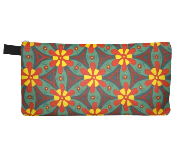 African Print Zipper Pouch- Matches Darrel Journal