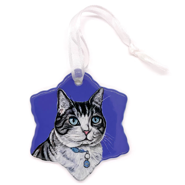 Cat Porcelain Holiday Ornament – Baloo