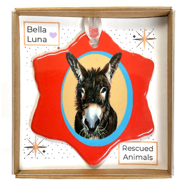 Donkey Holiday Ornament - Bella Luna