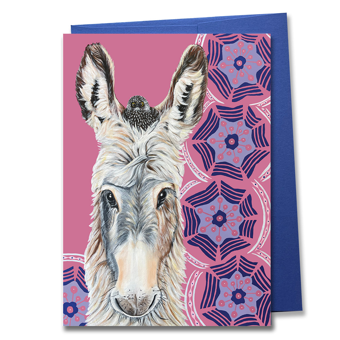 Donkey Greeting Card - Pumpkin and Babbles