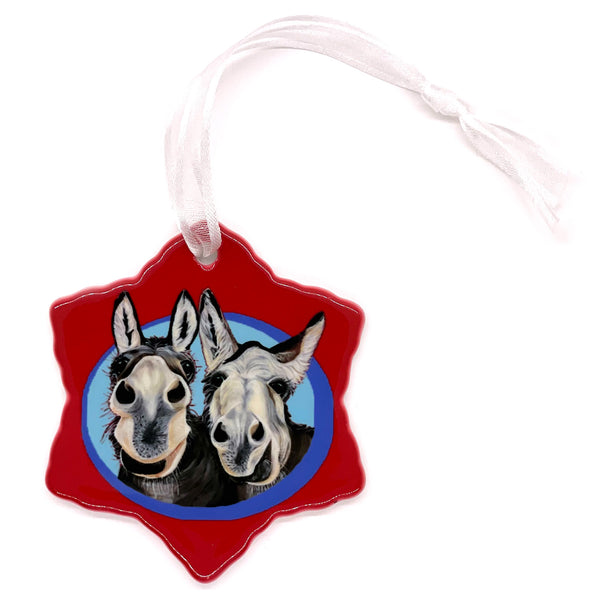 Donkey Holiday Ornament - Henry and Gracie