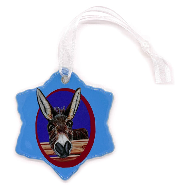 Donkey Porcelain Holiday Ornament – Jimbob