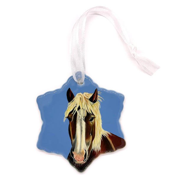 Horse Porcelain Holiday Ornament – Lover Boy