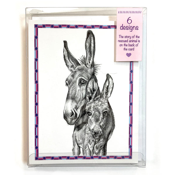 Donkey notecards- Pack of 6