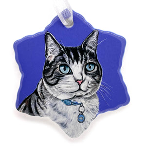 Cat Porcelain Holiday Ornament – Baloo