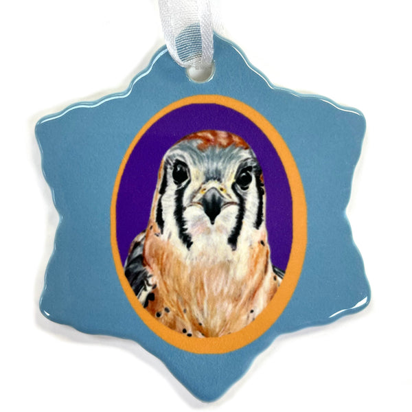 Kestrel Porcelain Holiday Ornament – Pip